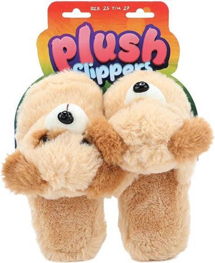 Toi-Toys Pluche Kinderpantoffels Hond Beige - Foto 2
