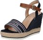 Tom Tailor Sleehaksandaaltjes met beleg van raffia - Thumbnail 1