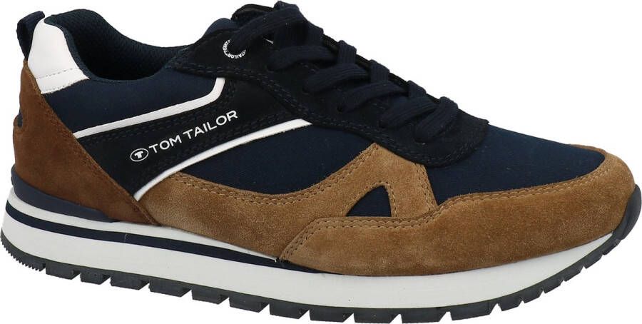 Tom Tailor sneaker heren navy camel