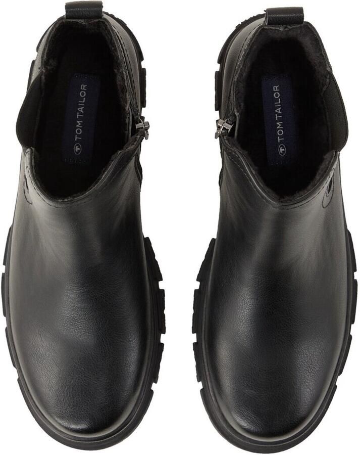 Tom Tailor Chelsea-laarzen met voering black