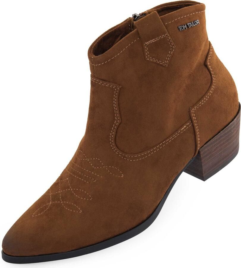 Tom Tailor cognac stiefelette dames 39 elegant & comfortabel