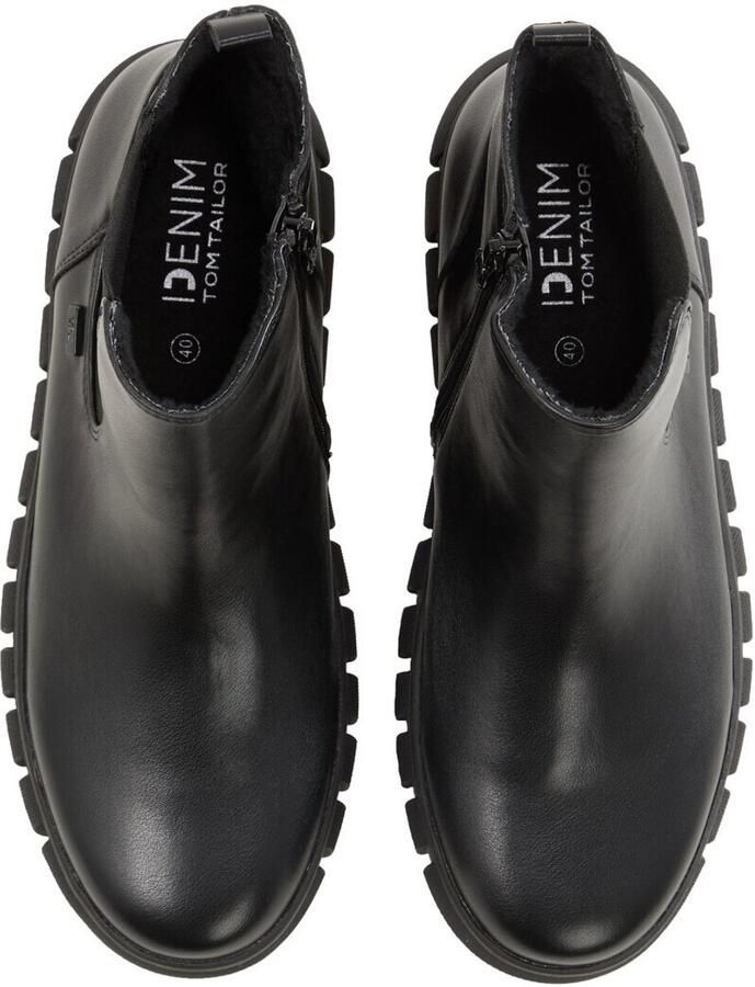 Tom Tailor Chelsea-boots Wig enkellaarsjes plateau laarzen met ritssluiting