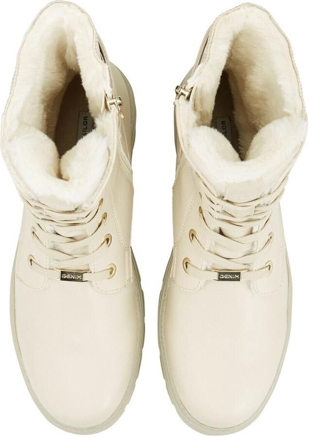 Tom Tailor Hoge veterschoenen Winterlaarzen met logo-embossing op de hak - Foto 2