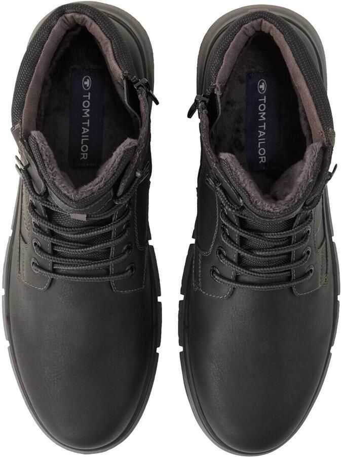 Tom Tailor Winterlaarzen winter-enkellaars veterschoenen met binnenrits