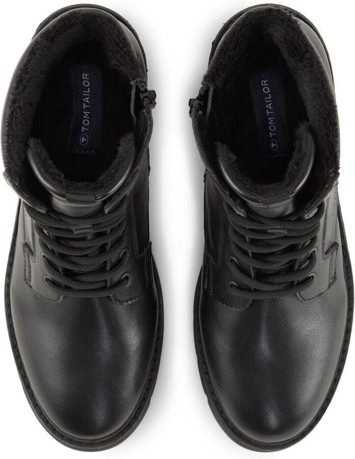 Tom Tailor Gevoerde laarzen met hak en logodetails black