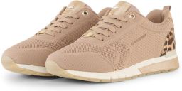 TOM TAILOR Sneakers laag donkerbeige brokaat zwart