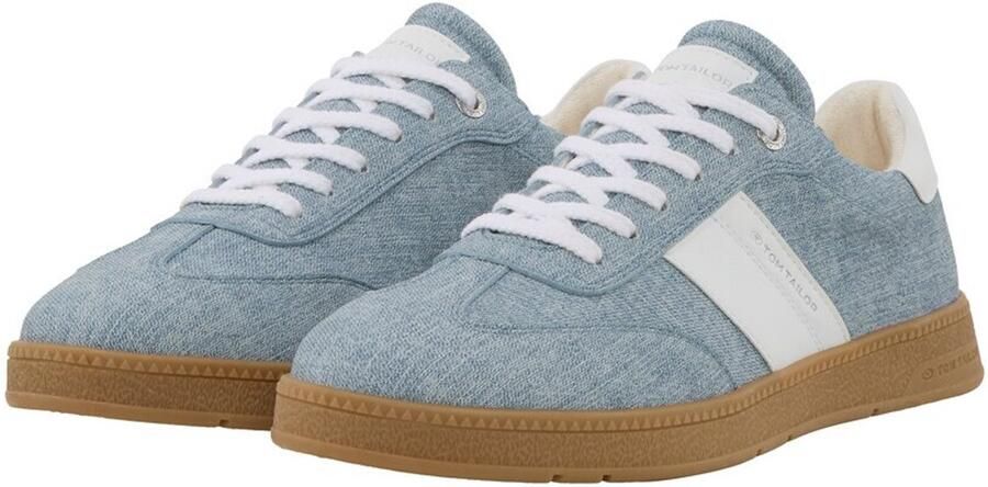 Tom Tailor Sneakers in jeanslook Jeans-white