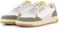 Tom Tailor Sneakers met colour-blocking white-green - Wit