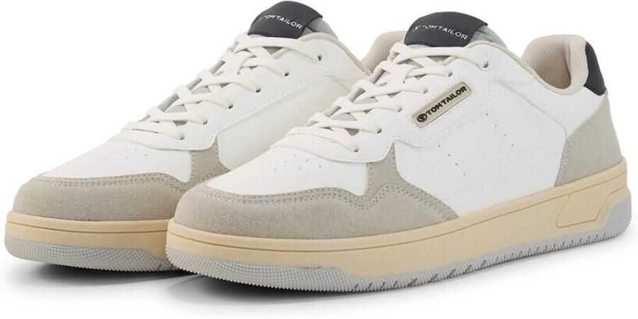 Tom Tailor Sneakers met colour-blocking white-grey-navy