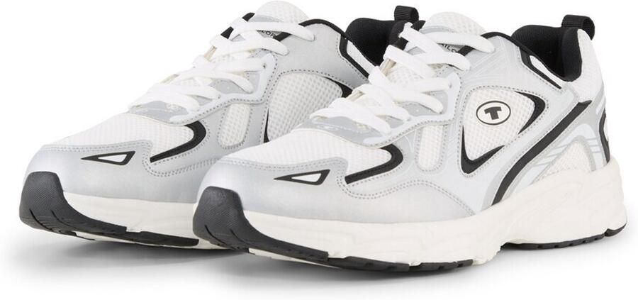 Tom Tailor Sneakers met colourblocking white-silver