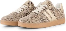 TOM TAILOR Sneakers laag beige donkerbruin zwart