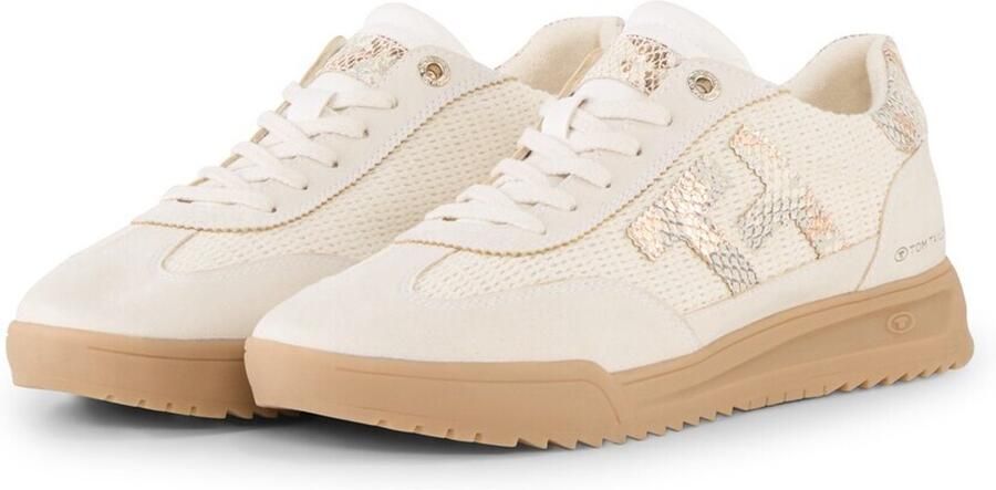 Tom Tailor Sneakers met gevlochten details beige multi