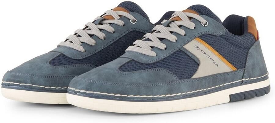 Tom Tailor Sneakers met mesh inzetstukken navy