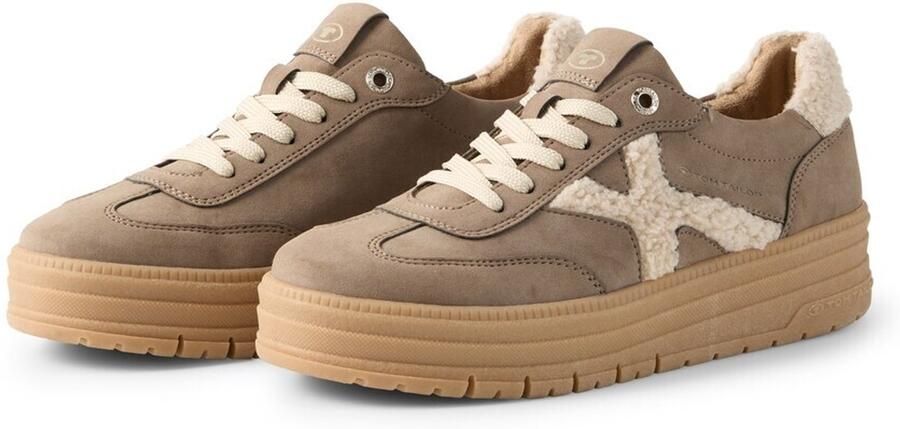 Tom Tailor Sneakers met plateauzool mud