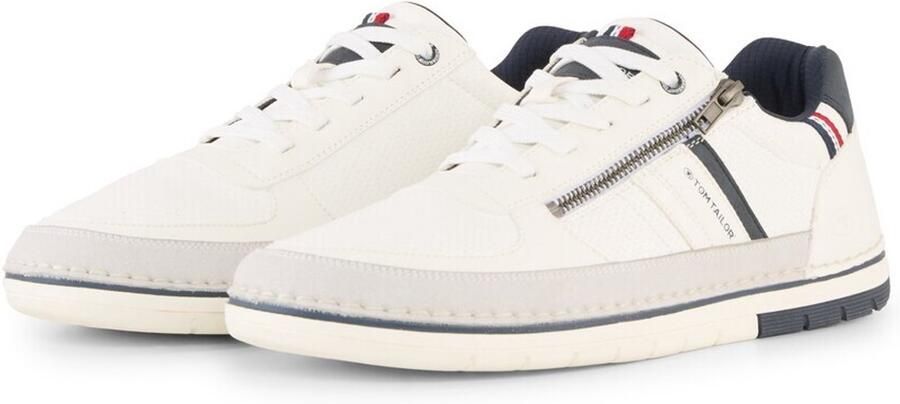 Tom Tailor Sneakers van gestructureerd imitatieleer white