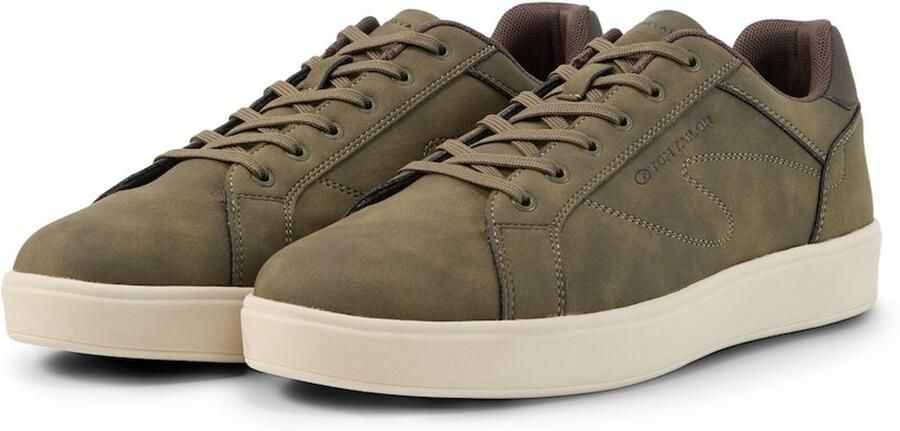 Tom Tailor Sneakers van kunstleer khaki