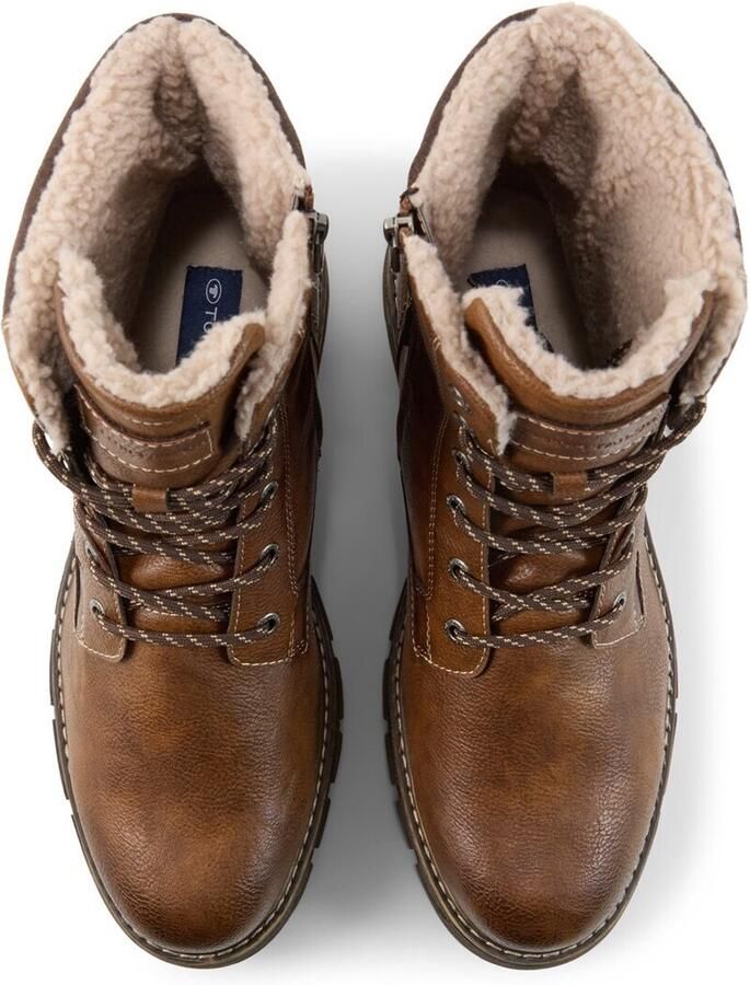 Tom Tailor Waterdichte laarzen met gespdetails brown