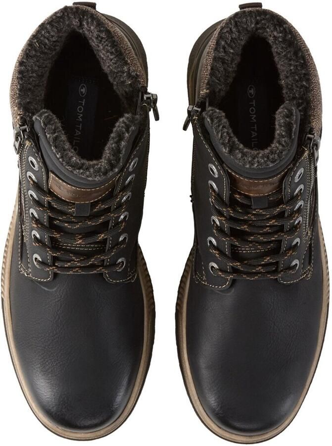 Tom Tailor Winterlaarzen Veterboots winterboots met ritssluiting