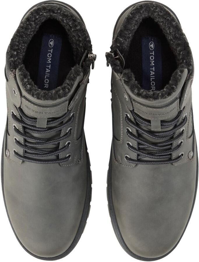 Tom Tailor Winterlaarzen plateau veterschoenen high-top sneaker met binnenrits