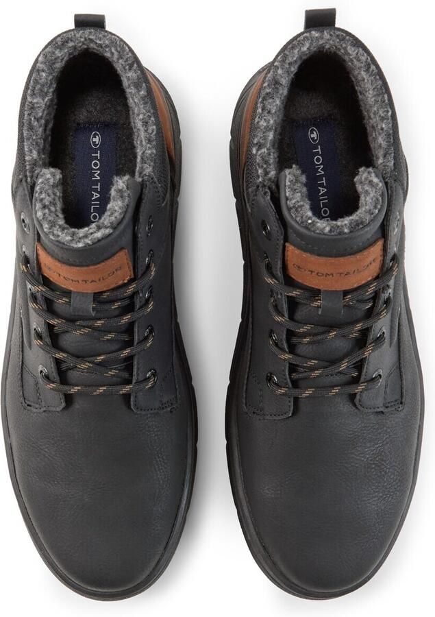 Tom Tailor Waterdichte veterschoenen met voering black