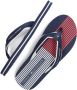 Tommy Hilfiger Sportieve Blauw Rood Teenslippers Multicolor Heren - Thumbnail 2