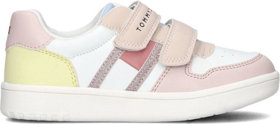 Tommy Hilfiger sneakers roze wit Meisjes Imitatieleer Meerkleurig 30 - Foto 2