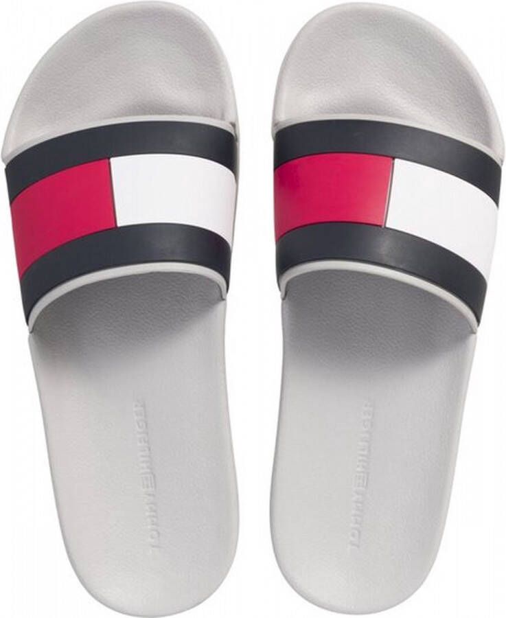 Tommy Hilfiger BADSLIPPER grijs zwart rood wit