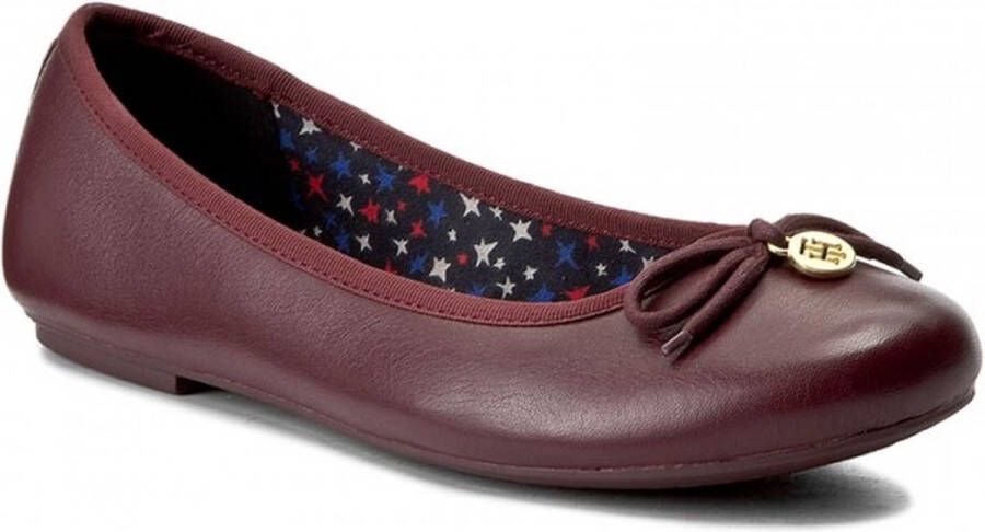 Tommy Hilfiger ballerina schoenen chocolate