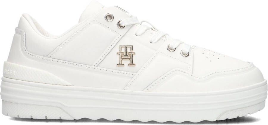 TOMMY HILFIGER Lage Sneakers Dames Basket Sneaker Low Maat: 36 Materiaal: Leatherlook Kleur: Wit - Foto 3