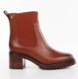Tommy Hilfiger Middelhoge leren Chelsea laarzen Bruin Brown Dames - Thumbnail 1