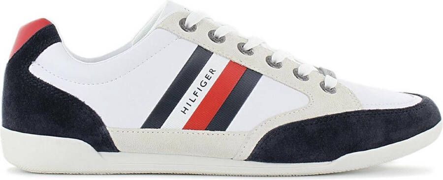 Tommy Hilfiger Corporate Heren Sneakers Sport Casual Schoenen Wit FM0FM02989-YBR
