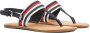 Tommy Hilfiger Sandalen FLAT SANDAL CORPORATE met strepen in tommy-kleuren - Thumbnail 1