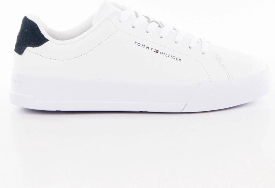Tommy Hilfiger Plateausneakers TH COURT LEATHER GRAIN ESS vrijetijdsschoen halfschoen veterschoen met logo-opdruk - Foto 2