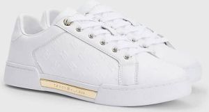 Tommy Hilfiger Dames Embossed Monogram Sneaker White WIT