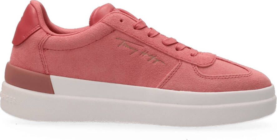 Tommy Hilfiger Dames signature Suede Sneaker English Pink ROSE