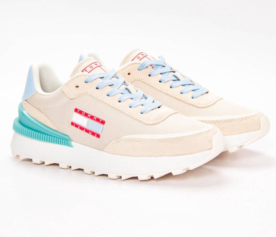 Tommy Jeans Beige Polyester Sneakers voor Vrouwen Beige Dames - Foto 2