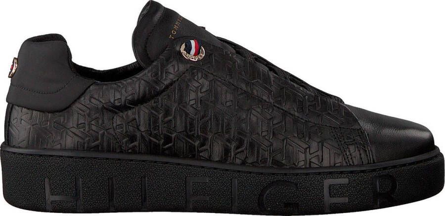 Tommy Hilfiger Dames Sneakers van Stof en Leer Black Dames