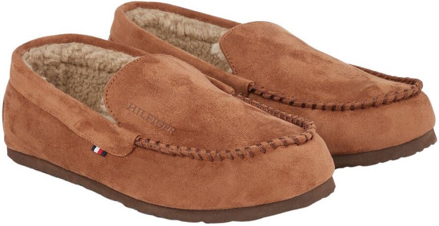Tommy Hilfiger Pantoffels HILFIGER DRIVER HOUSE SHOE casual mode instapschoen slippers in moccasin-stijl