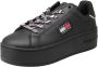 TOMMY JEANS Plateausneakers TJW FLATFORM ESS vrijetijdsschoen halfschoen veterschoen met gepolsterde schacht - Thumbnail 1