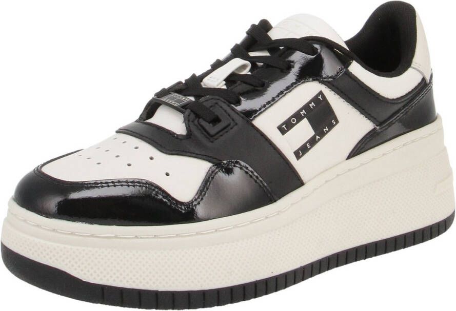 Tommy Hilfiger EN0EN02523 Retro Basket Damestrainers YBI-Ivory-Black