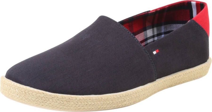 Tommy Hilfiger Espadrilles EASY SUMMER SLIP ON met raffia aan de loopzool