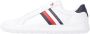 Tommy Hilfiger Sneakers ESSENTIAL LEATHER CUPSOLE met typische strepen vrijetijdsschoen lage schoen veterschoen - Thumbnail 1
