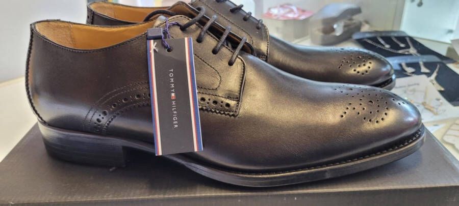 Tommy Hilfiger EXCLUSIEVE CLASSIC TAILORED SCHOENEN MET LEDEREN ZOOL( 42)