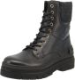 Tommy Hilfiger Feminini Felt Lace Up Bootie Boots Dames Zwart - Thumbnail 5