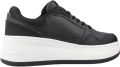 TOMMY JEANS Sneakers met sleehak TJW RETRO BASKET FLATFORM plateau vrijetijdsschoen veterschoen met perforaties in basket-look - Zwart