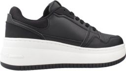 TOMMY JEANS Sneakers met sleehak TJW RETRO BASKET FLATFORM plateau vrijetijdsschoen veterschoen met perforaties in basket-look