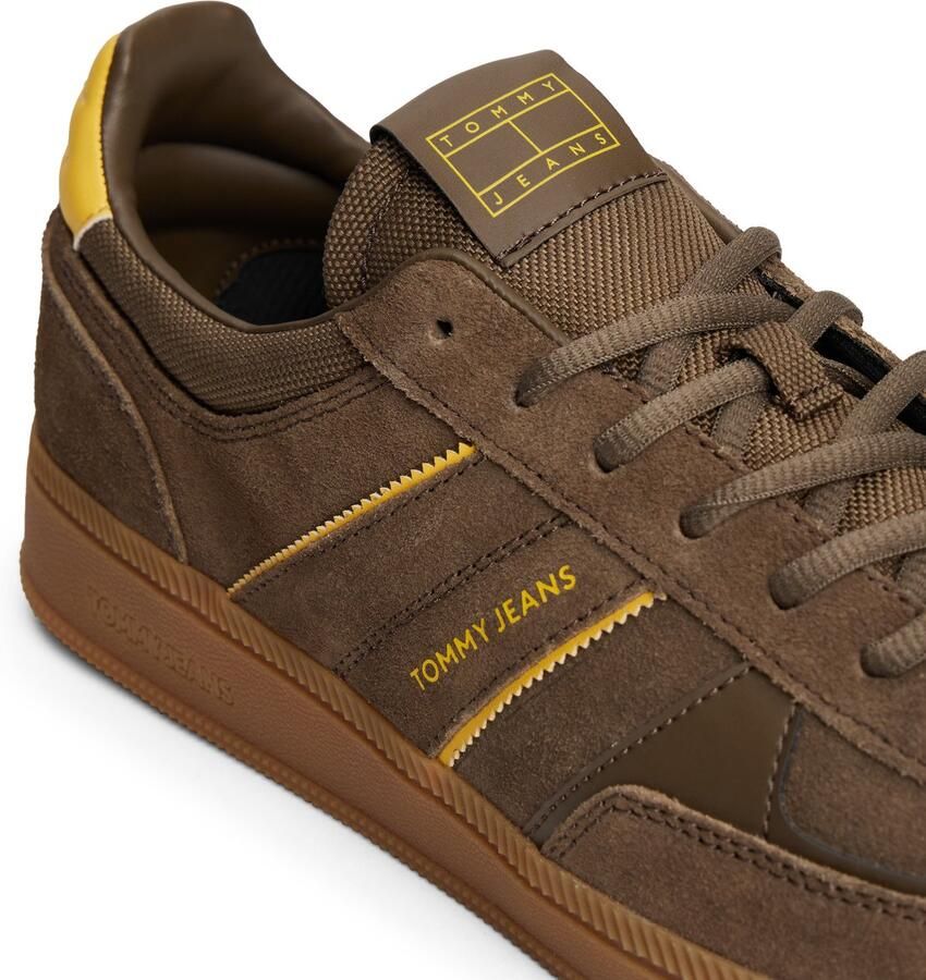 TOMMY JEANS Sneakers THE GREENWICH EDGE SUEDE vrijetijdsschoen halfhoge schoen veterschoen met kleurige paspelering - Foto 2
