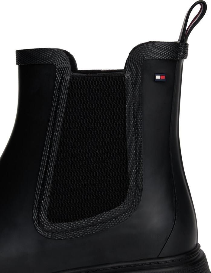 Tommy Hilfiger Chelsea-boots FLAG ANKLE RAINBOOT WARM LINING blokhak regenlaarzen enkellaarsjes met vlaggenborduurwerk - Foto 2