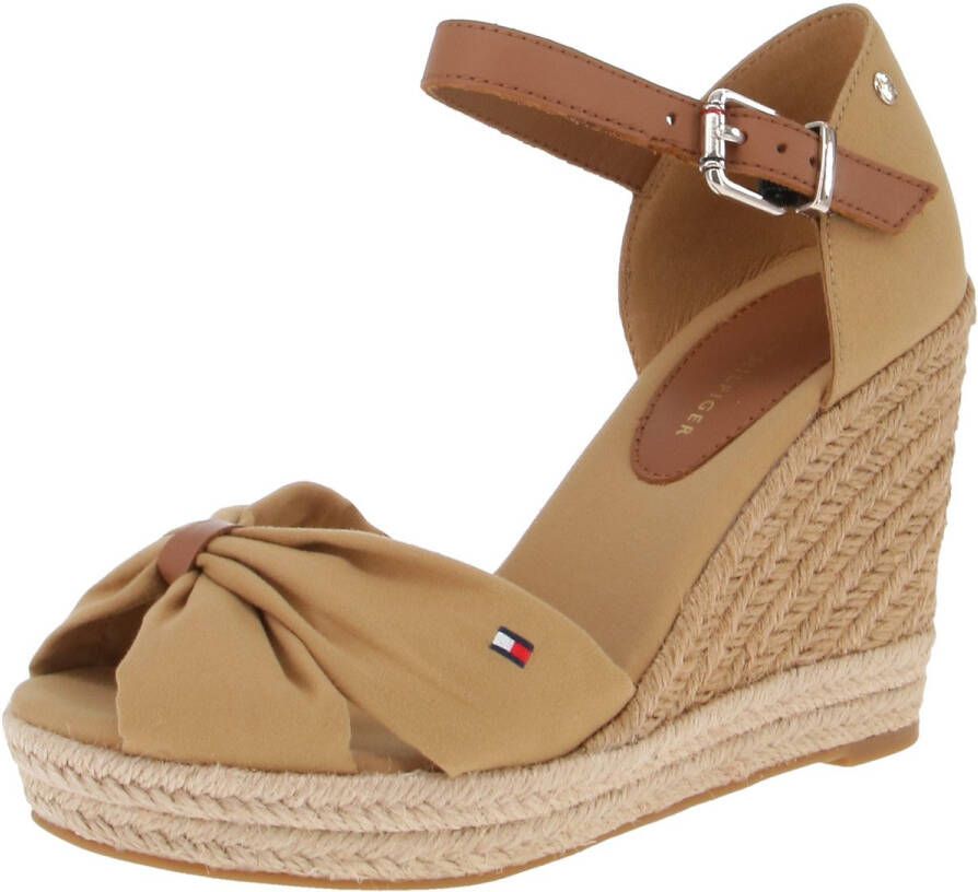 Tommy Hilfiger FW0FW04784 Basic Open Toe Damessandalen RBL-Klassiek-Kaki