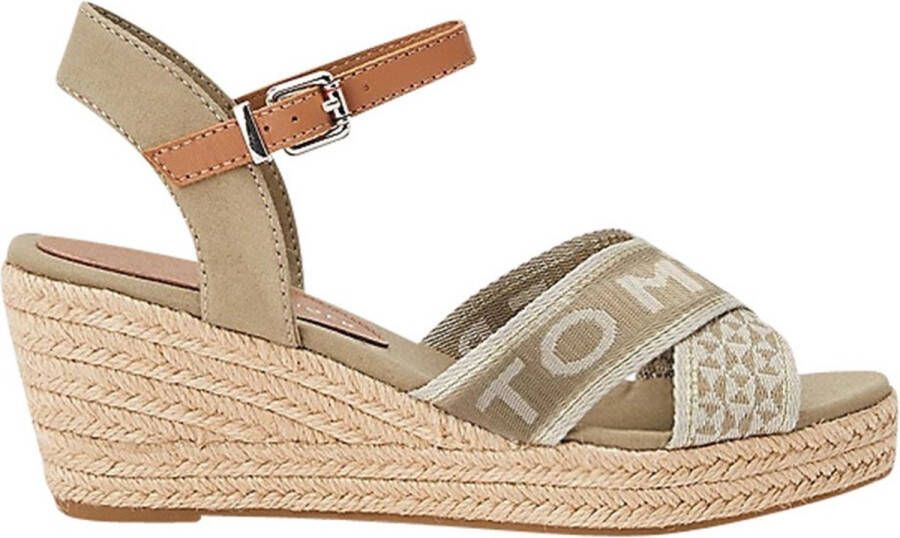 Tommy Hilfiger FW0FW06297 Tommy Webbing Low Wedge Sandal Q1